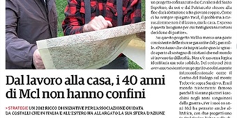 "Dal lavoro alla casa, i 40 anni di MCL non hanno confini"