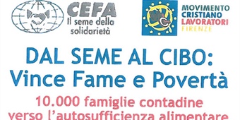 Firenze - DAL SEME AL CIBO: Vince Fame e Povertà