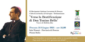 Pescara: “Verso la Beatificazione di Don Tonino Bello” Vescovo di Molfetta (Ba)