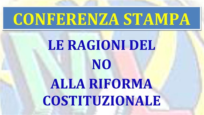 BARI: LE RAGIONI DEL NO ALLA RIFORMA COSTITUZIONALE