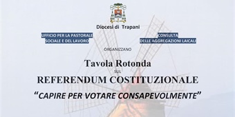 Trapani: Tavola Rotonda SUL REFERENDUM COSTITUZIONALE