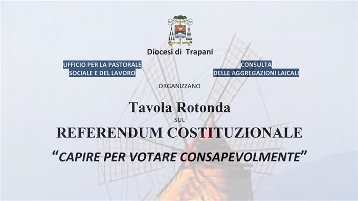 Trapani: Tavola Rotonda SUL REFERENDUM COSTITUZIONALE