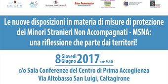 Caltagirone - MSNA: una riflessione che parte dai territori