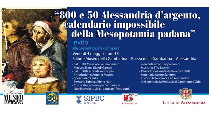 "800 e 50 Alessandria d’argento calendario impossibile della Mesopotamia padana"