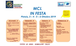 Pistoia: MCL In festa