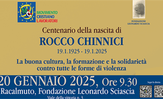 Centenario della nascita di Rocco Chinnici